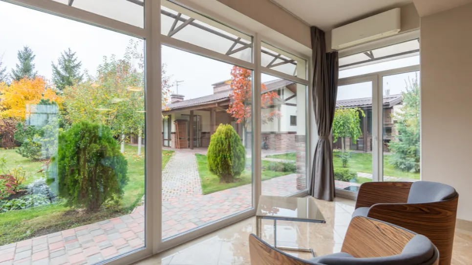 zimski vrt odznotraj