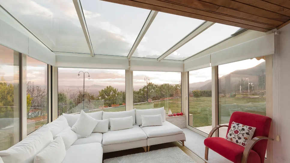 zimski vrt z notranje strani